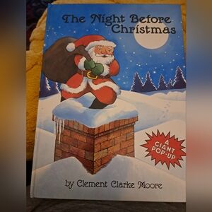Classic The NIGHT Before Christmas A Giant POP-UP Santa Hallmark Hardcover 1989